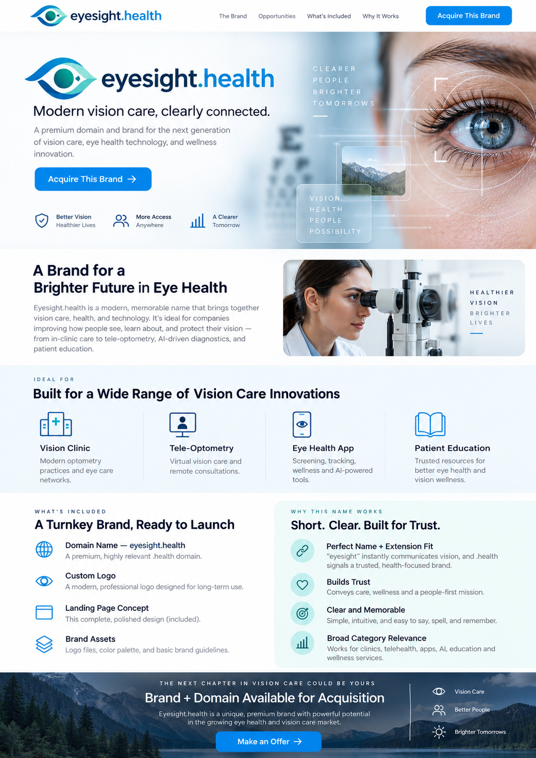 eyesight.health landing page preview